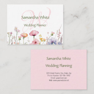 Tarjeta De Visita Papel de carta personalizado de acuarela de jardín