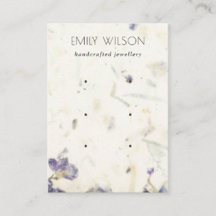 Tarjeta De Visita Papel de color morado a mano textura 3 de anclaje