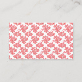 Tarjeta De Visita Papel de envolvimiento floral rojo y rosa brillant