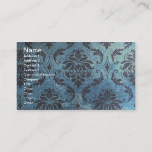 Tarjeta De Visita Papel de fondo azul y negro