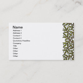 Tarjeta De Visita Papel de fondo floral de William Morris Tree Friez