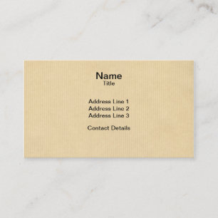 Tarjeta De Visita Papel de Kraft