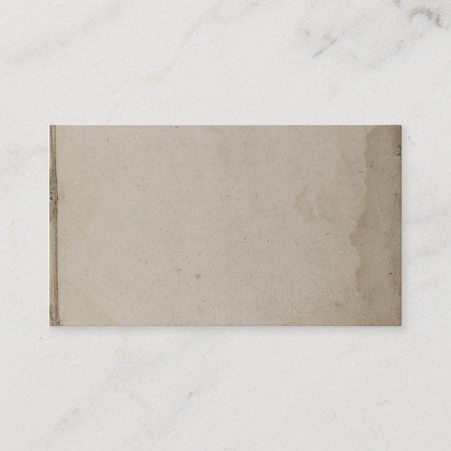 Tarjeta De Visita Papel de Kraft manchado sucio viejo (Anverso)