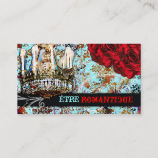 Tarjeta De Visita Papel de la perla de Etre Romantique de la