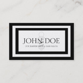 Tarjeta De Visita Papel de oro para la barbería de pelo estilista de