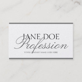 Tarjeta De Visita Papel de plata del platino de la escritura de