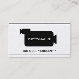 Tarjeta De Visita Papel del oro de la fotografía del cineasta del