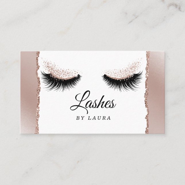 Tarjeta De Visita Papel desgarrado de artista de extensión de latiga (Anverso)