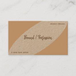 Tarjeta De Visita Papel Kraft de moda Viñage Beige Rustic Brown