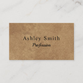 Tarjeta De Visita Papel Kraft moderno mínimo