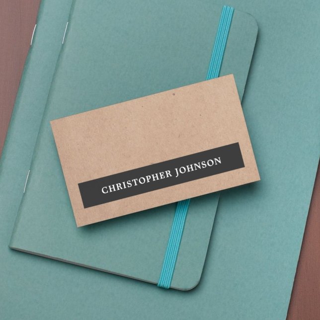 Tarjeta De Visita Papel moderno elegante y elegante de raya negra de (Subido por el creador)