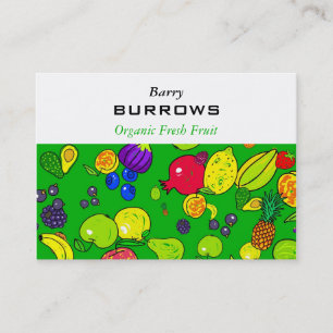 Tarjeta De Visita Papel pintado de la fruta
