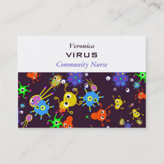 Tarjeta De Visita Papel pintado de las bacterias