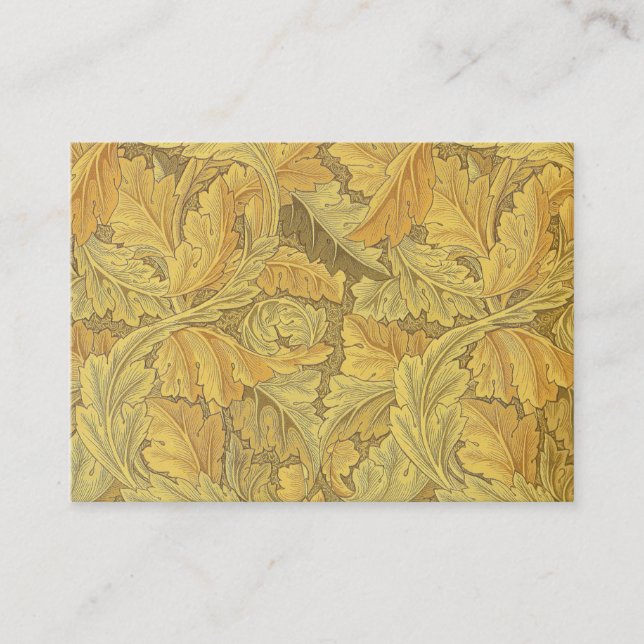 Tarjeta De Visita Papel pintado del Acanthus de William Morris (Anverso)