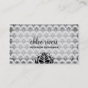 Tarjeta De Visita PAPEL PINTADO del GRIS 311-ELEGANT