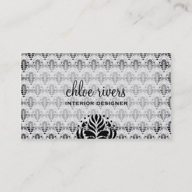 Tarjeta De Visita PAPEL PINTADO del GRIS 311-ELEGANT (Anverso)