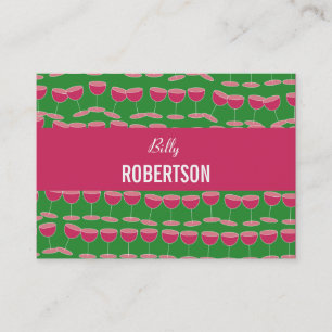 Tarjeta De Visita Papel pintado del vino