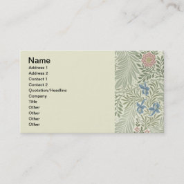 Tarjeta De Visita Papel pintado floral Larkspur de William Morris