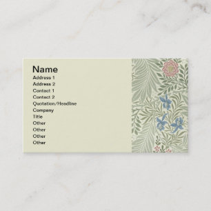 Tarjeta De Visita Papel pintado floral Larkspur de William Morris