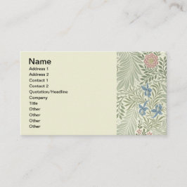 Tarjeta De Visita Papel pintado floral Larkspur de William Morris