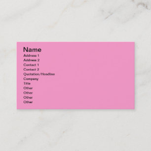 Tarjeta De Visita Papel pintado rosado para Monogramming