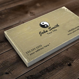 Tarjeta De Visita Papel viejo de Yin Yang