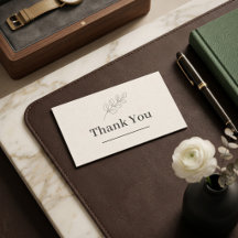 Papelería de agradecimiento para clientes de lujo