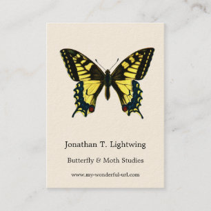 Tarjeta De Visita Papilio machaon - Mariposa de cola de cigalas del 