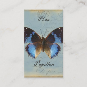 Tarjeta De Visita Papillon bleu