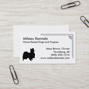 Tarjeta De Visita Papillon Silhouette