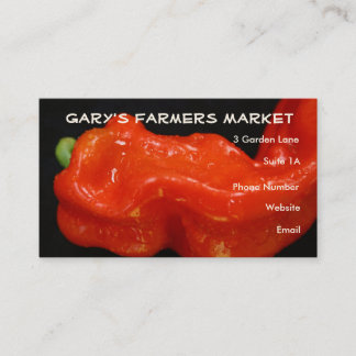 Tarjeta De Visita Paprika Rojo