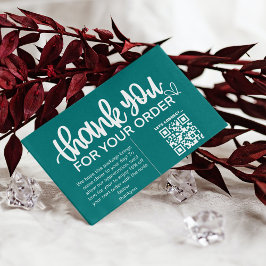 Tarjeta De Visita Paquete de agradecimiento al cliente Insertar Cupó