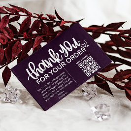 Tarjeta De Visita Paquete de agradecimiento al cliente Insertar Cupó