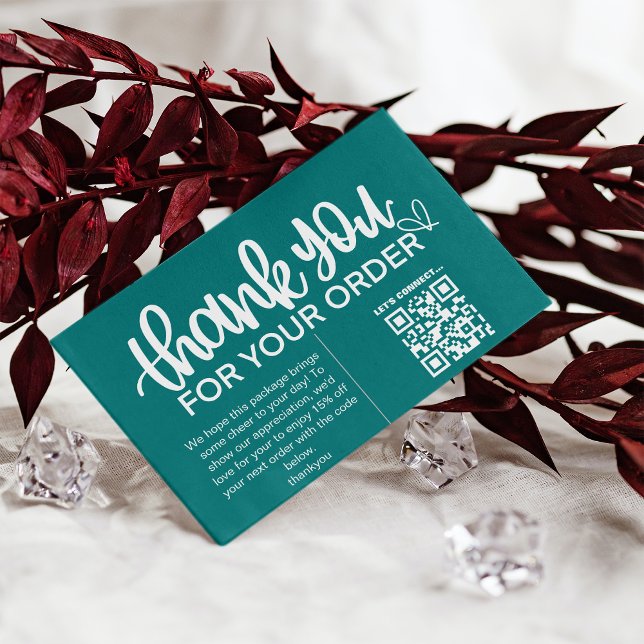 Tarjeta De Visita Paquete de agradecimiento al cliente Insertar Cupó (Subido por el creador)