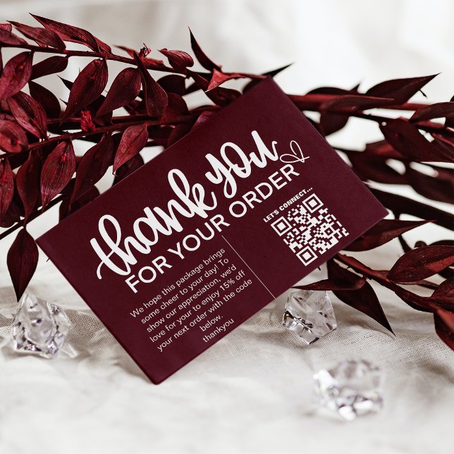 Tarjeta De Visita Paquete de agradecimiento al cliente Insertar Cupó (Subido por el creador)