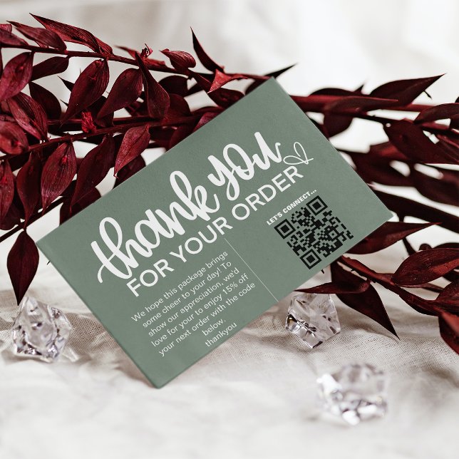 Tarjeta De Visita Paquete de agradecimiento al cliente Insertar Cupó (Subido por el creador)