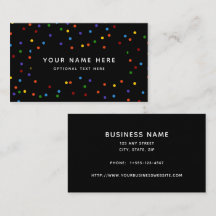 Paquetes de polka arco iris con un patrón de confe