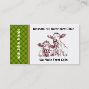 Tarjeta de visita para animales veterinarios de gr