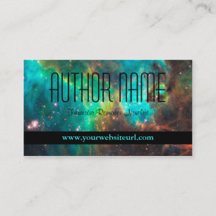 Tarjeta de visita para autor futurista o de cienci