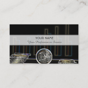 Tarjeta De Visita Para banqueros profesionales o expertos financiero