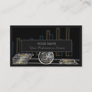 Tarjeta De Visita Para banqueros profesionales o expertos financiero
