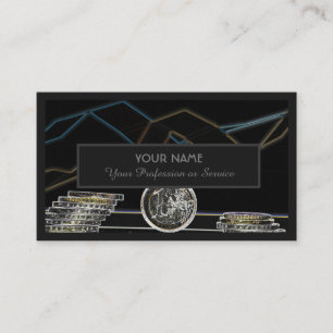 Tarjeta De Visita Para banqueros profesionales o expertos financiero