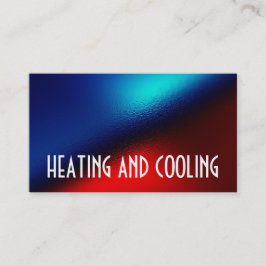 Tarjeta de visita para calefacción y aire acondici