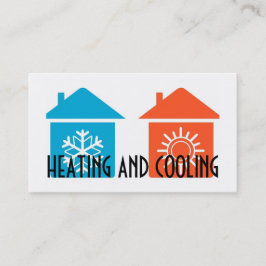 Tarjeta de visita para calefacción y aire acondici