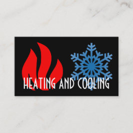 Tarjeta de visita para calefacción y aire acondici