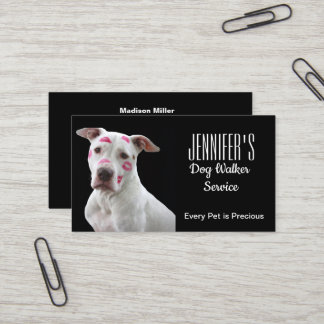 Tarjeta de visita para caminante de perro/Mascota