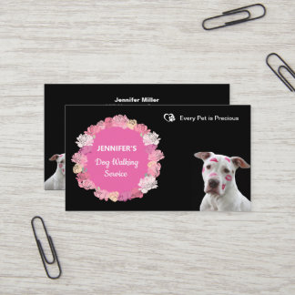 Tarjeta de visita para caminante de perro/Mascota