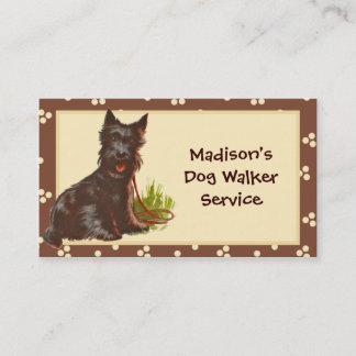 Tarjeta de visita para caminante de perro/Mascota
