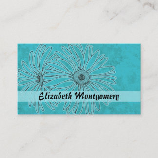 Tarjeta de visita para citas de Guay Blue Daisy Sp