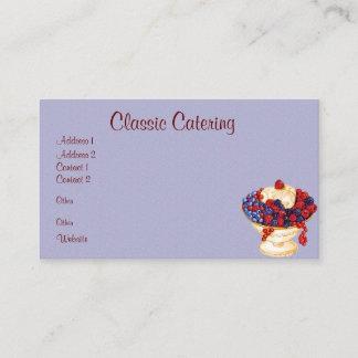 Tarjeta de visita para cocineros o chefs